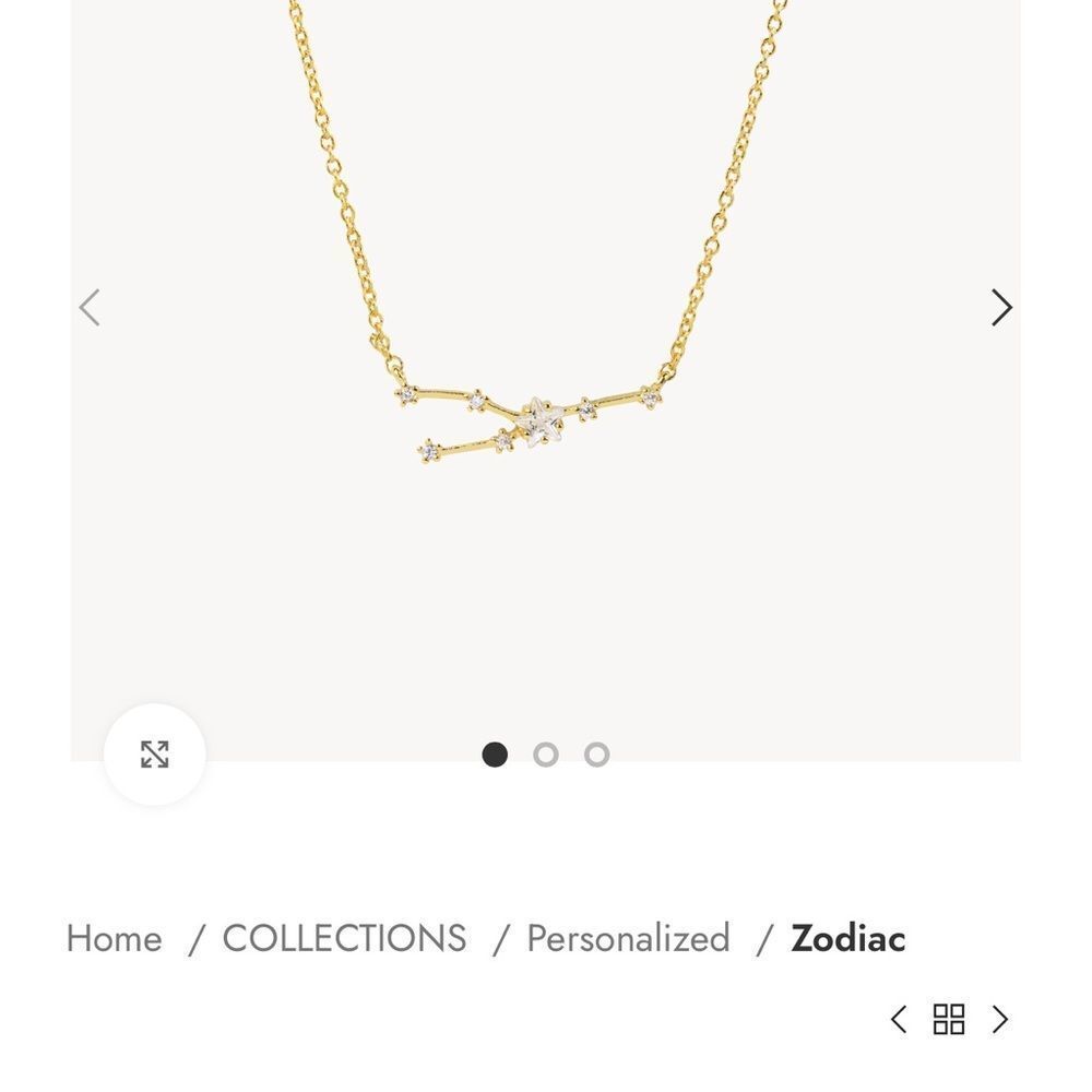 Secret box Taurus zodiac necklace like new